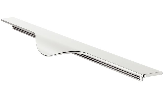 Профиль ручка алюминий 795 мм (цвет нержавеющей стали) | Мебельная и .